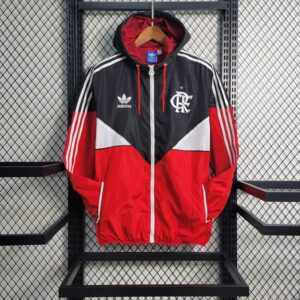 Flamengo 2023 Windbreaker Black And Red