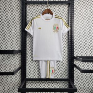 Italy 2023/24 125th Commemorative Edition Kids Jersey And Shorts Kit