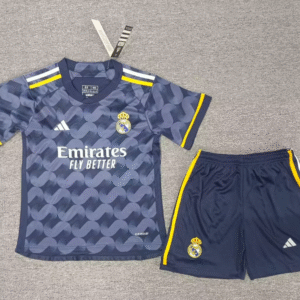 Real Madrid 2023/24 Away Kids Jersey And Shorts Kit