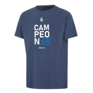 Real Madrid 2021/22 Campeones 35 T-shirt Navy