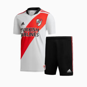 River Plate 2021/22 Home Kids Jersey And Shorts Kit - 120 Years Anniversary
