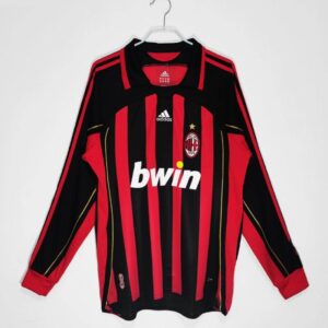 AC Milan 2006/07 Home Long Sleeves Retro Jersey