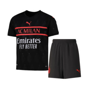 AC Milan 2021/22 Third Kids Jersey And Shorts Kit
