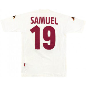 AS Roma 2000-2001 Away #19 Samuel Retro Jersey