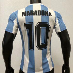 Argentina 1986 Home 10 Maradona Player Version Jersey