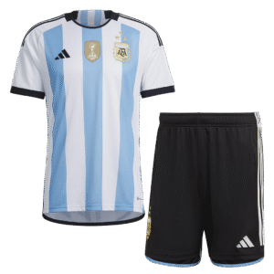 Argentina 2022 Three Stars Jersey Home Adult Jersey And Shorts Kit