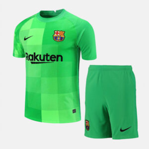 Barcelona 2021/22 Goalkeeper Adult Jersey And Shorts Kit