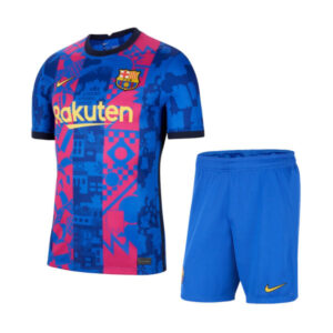 Barcelona 2021/22 Third Adult Jersey And Shorts Kit