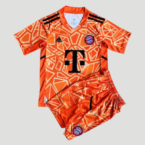Bayern Munich 2022/23 Goalkeeper Adult Jersey And Shorts Kit - Orange