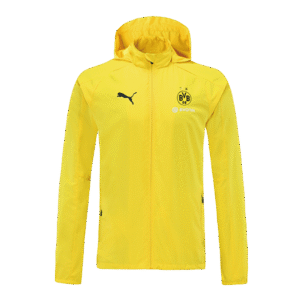 Borussia Dortmund 2022 Windbreaker Hoodie Jacket Yellow