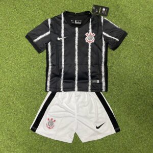 Corinthians 2021/22 Away Kids Jersey And Shorts Kit