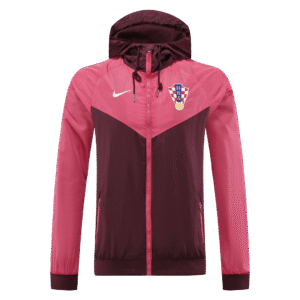 Croatia 2022 Windbreaker Hoodie Jacket Pink Replica