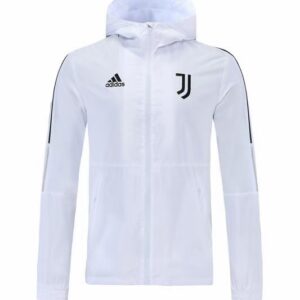 Juventus 2022 Windbreaker Hoodie Jacket White