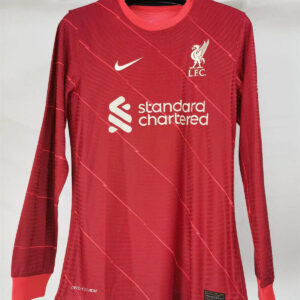 Liverpool 2021/22 Home Long Sleeves Player Version Jersey