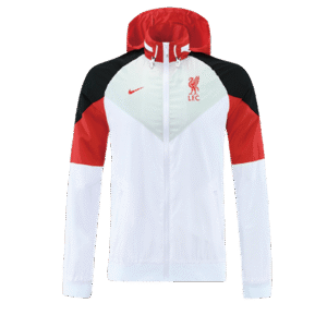 Liverpool 2022 Windbreaker Hoodie Jacket White&red