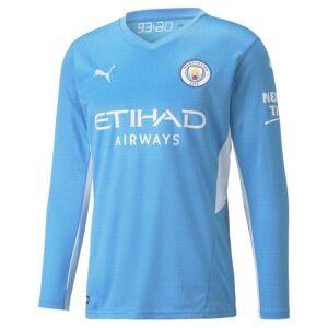 Manchester City 2021/22 Home Long Sleeve Jersey