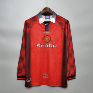 Manchester United 1996 Home Long Sleeve Retro Jersey