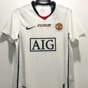 Manchester United 2008/2009 Away - Final Roma 2009 Retro Jersey