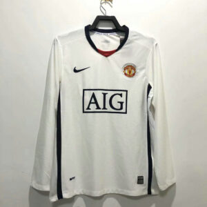 Manchester United 2008/2009 Away Long Sleeves Retro Jersey