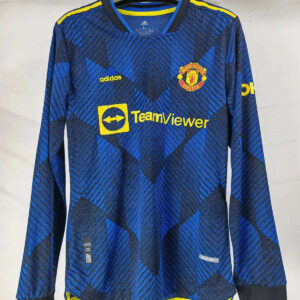 Manchester United 2021/22 Third Authentic Long Sleeves Player Version Jersey