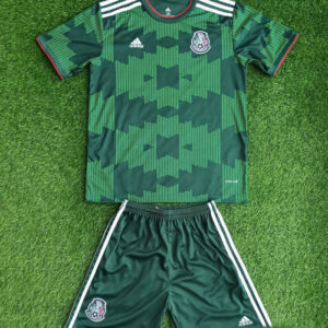 Mexico 2021 Home Kids Jersey And Shorts Kit - Green
