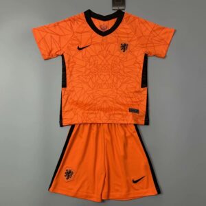 Netherlands 2021 Home Kids Jersey And Shorts Kit