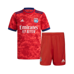 Olympique Lyonnais 2021/22 Away Kids Jersey And Shorts Kit