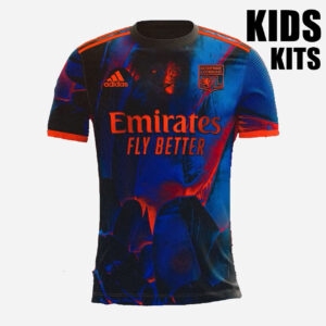 Olympique Lyonnais 2021/22 Fourth Kids Jersey And Shorts Kit