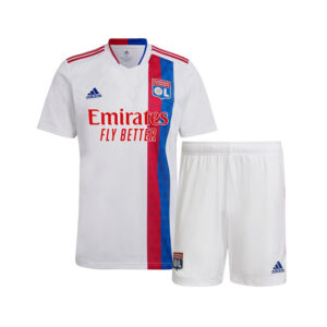 Olympique Lyonnais 2021/22 Home Kids Jersey And Shorts Kit