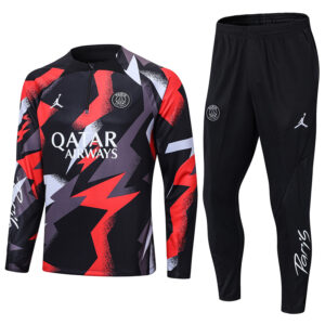 Paris Saint-Germain 2022-23 Jacket Tracksuit Red/grey