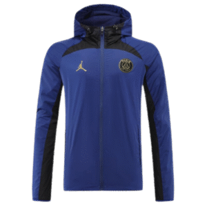 Paris Saint-Germain 2022 Windbreaker Hoodie Jacket Navy