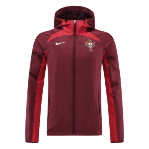 Portugal 2022 Windbreaker Hoodie Jacket Red