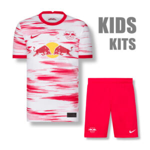 RB Leipzig 2021/22 Home Kids Jersey And Shorts Kit