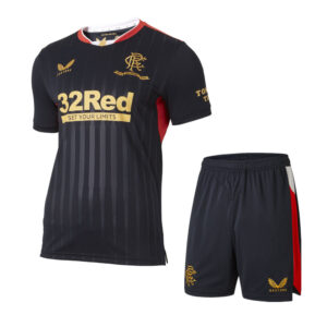 Rangers 2021/22 Away 150th Anniversary Adult Jersey And Shorts Kit