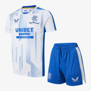 Rangers 2021/22 Training Adult Jersey And Shorts Kit - White/blue