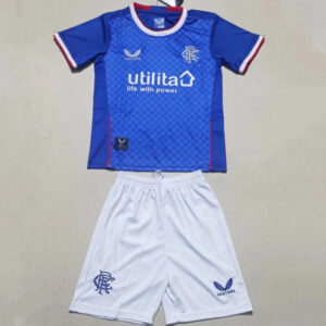 Rangers 2022/23 Home Kids Jersey And Shorts Kit