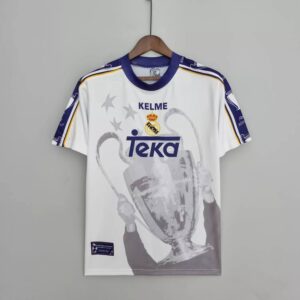 Real Madrid 1998 UCL Winners Signed Retro Jersey