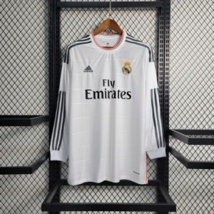 Real Madrid 2013/14 Home Long Sleeve Retro Jersey