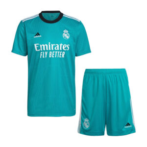 Real Madrid 2021/22 Third Adult Jersey And Shorts Kit