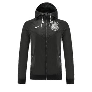 Corinthians 2022 Windbreaker Hoodie Jacket Black