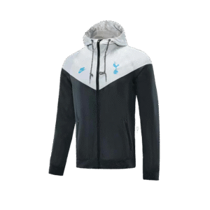 Tottenham Hotspur 2022 Black&grey Windbreaker Hoodie Jacket
