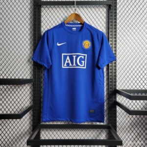 Manchester United 2008/2009 Third Blue  Retro Jersey