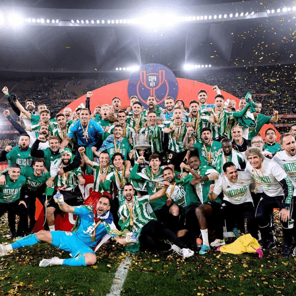 The Real Betis 2021/22 Copa Del Rey Final Jersey celebrates that unit'settable night.