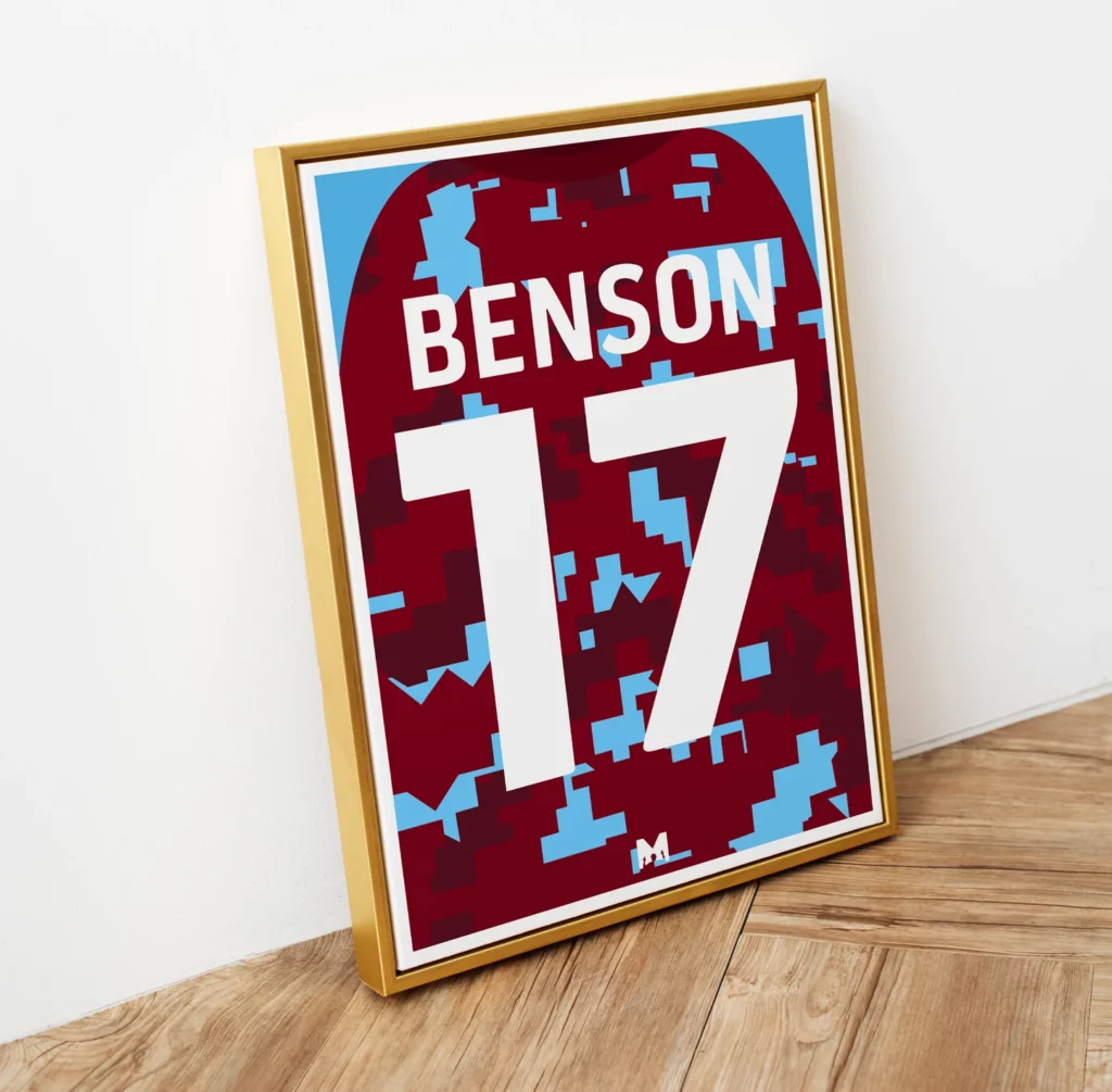 The Pixelated Masterpiece: How Burnley's 2022/23 Home Shirt Redefined Modern Retro HOMESHIRTBENSONside
